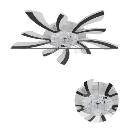 Modern LED Ceiling Fan with Remote Control, 6 Speeds &amp; 3 Colour Temperatures ceiling fan Manwatstore