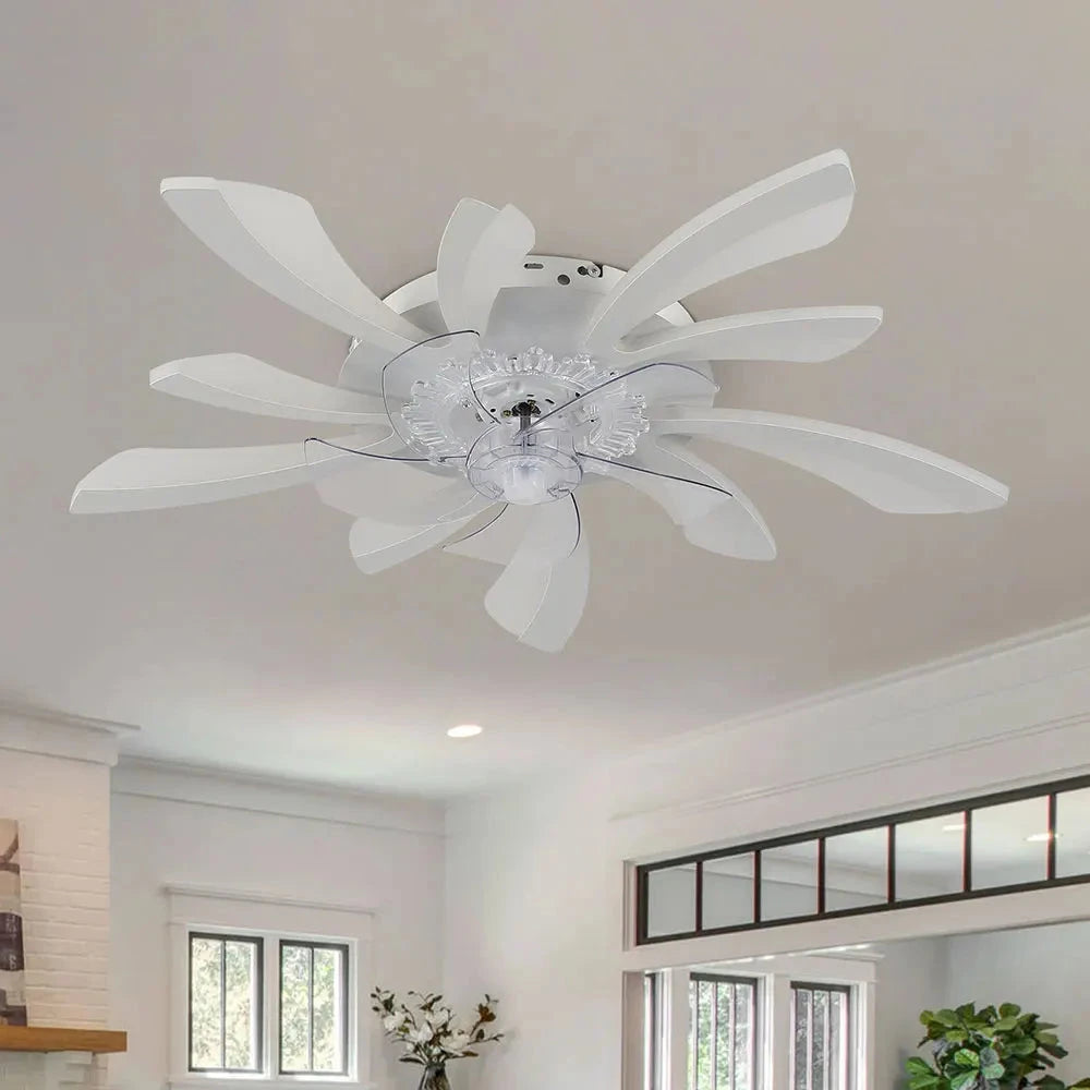 Modern LED Ceiling Fan with Remote Control, 6 Speeds &amp; 3 Colour Temperatures ceiling fan Manwatstore