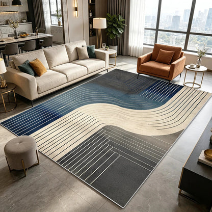 Modern Nordic Geometric Carpet for Living Room Large Area Rugs Bedroom Soft Easy Clean Non-slip Lint Free Washable Floor Mats Manwatstore
