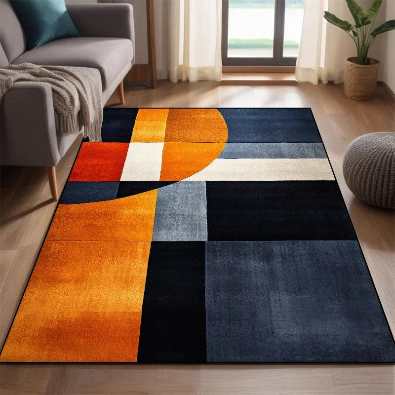 Modern Nordic Style Carpet for Rooms Washable Large Living Room Carpet Color Coffee Tables Mat Non-slip Cloakroom Decor Rugs 러그 Manwatstore