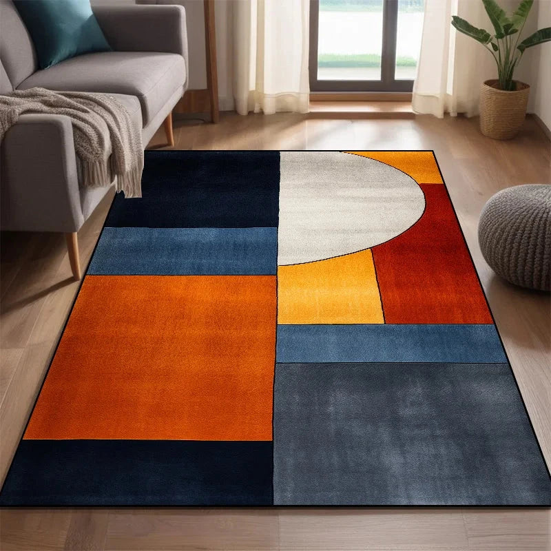 Modern Nordic Style Carpet for Rooms Washable Large Living Room Carpet Color Coffee Tables Mat Non-slip Cloakroom Decor Rugs 러그 Manwatstore