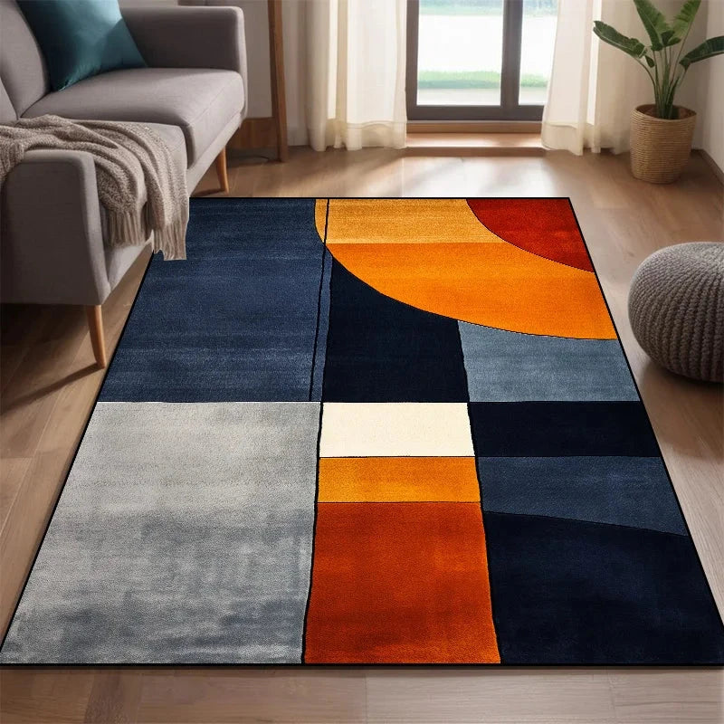 Modern Nordic Style Carpet for Rooms Washable Large Living Room Carpet Color Coffee Tables Mat Non-slip Cloakroom Decor Rugs 러그 Manwatstore