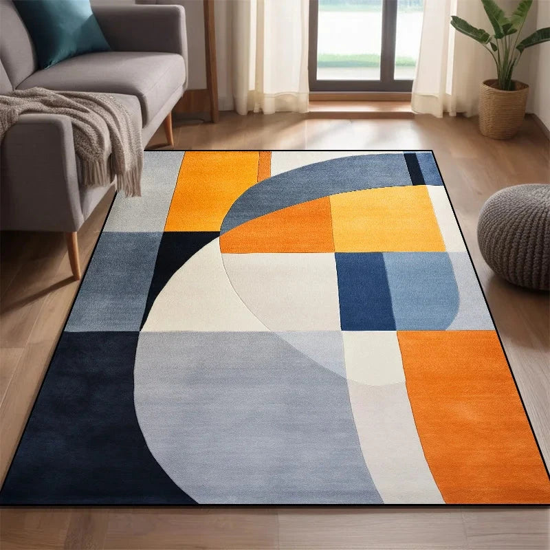 Modern Nordic Style Carpet for Rooms Washable Large Living Room Carpet Color Coffee Tables Mat Non-slip Cloakroom Decor Rugs 러그 Manwatstore