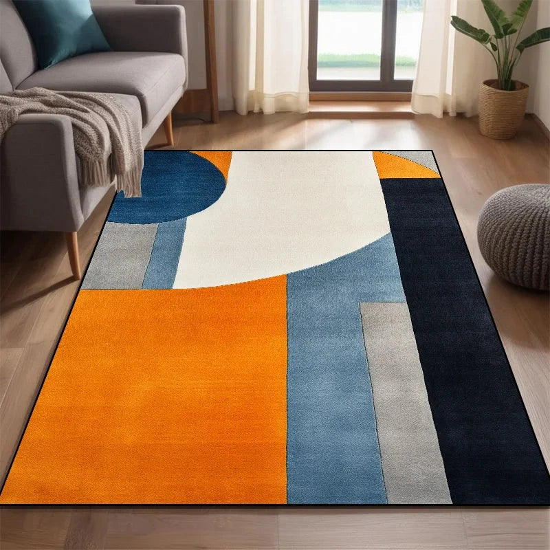 Modern Nordic Style Carpet for Rooms Washable Large Living Room Carpet Color Coffee Tables Mat Non-slip Cloakroom Decor Rugs 러그 Manwatstore