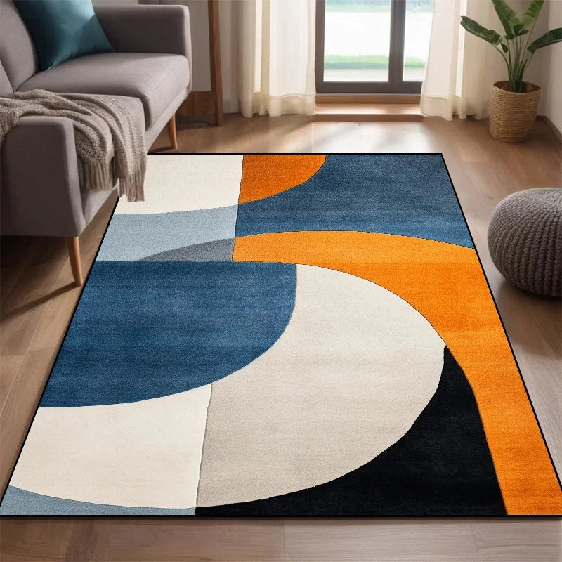 Modern Nordic Style Carpet for Rooms Washable Large Living Room Carpet Color Coffee Tables Mat Non-slip Cloakroom Decor Rugs 러그 Manwatstore