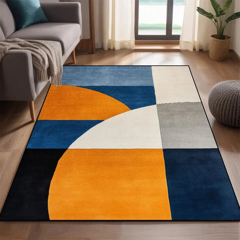 Modern Nordic Style Carpet for Rooms Washable Large Living Room Carpet Color Coffee Tables Mat Non-slip Cloakroom Decor Rugs 러그 Manwatstore