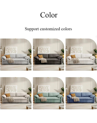 Modern Simple Folding Multifunctional Retractable Living Room Bedroom Fabric Sofa Bed High Quality Sofa Bed With Storage Manwatstore