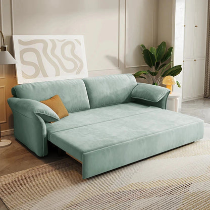 Modern Simple Folding Multifunctional Retractable Living Room Bedroom Fabric Sofa Bed High Quality Sofa Bed With Storage Manwatstore