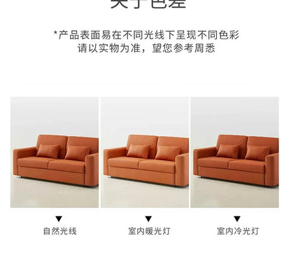 Modern Sofa Bed Folding Living Room Leather Sofa Bed with Mattress Multi-functional and Dual-purpose Раскладушка Походная Manwatstore