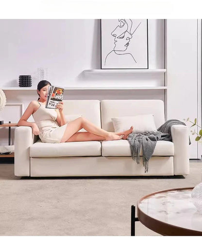 Modern Sofa Bed Folding Living Room Leather Sofa Bed with Mattress Multi-functional and Dual-purpose Раскладушка Походная Manwatstore