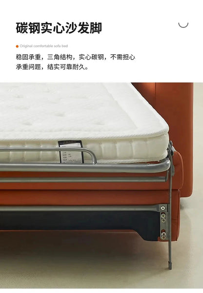 Modern Sofa Bed Folding Living Room Leather Sofa Bed with Mattress Multi-functional and Dual-purpose Раскладушка Походная Manwatstore