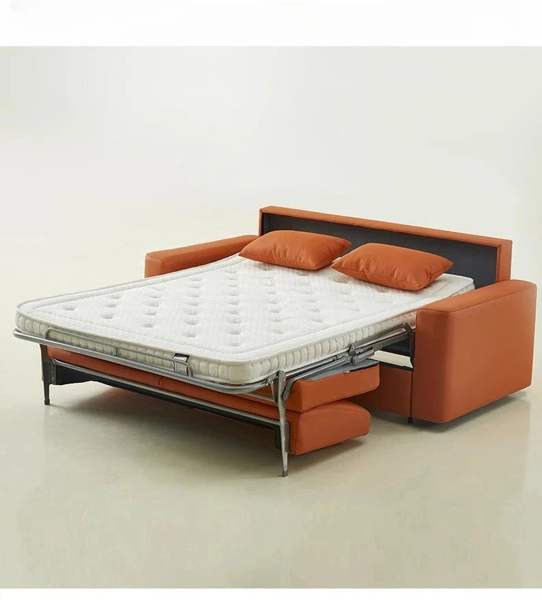 Modern Sofa Bed Folding Living Room Leather Sofa Bed with Mattress Multi-functional and Dual-purpose Раскладушка Походная Manwatstore
