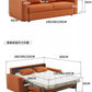Modern Sofa Bed Folding Living Room Leather Sofa Bed with Mattress Multi-functional and Dual-purpose Раскладушка Походная Manwatstore
