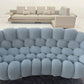 Modular Curved Cloud Sofa – Contemporary Fabric Sectional Couch Bean Bag Manwatstore