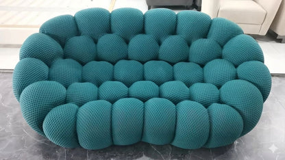 Modular Curved Cloud Sofa – Contemporary Fabric Sectional Couch Bean Bag Manwatstore