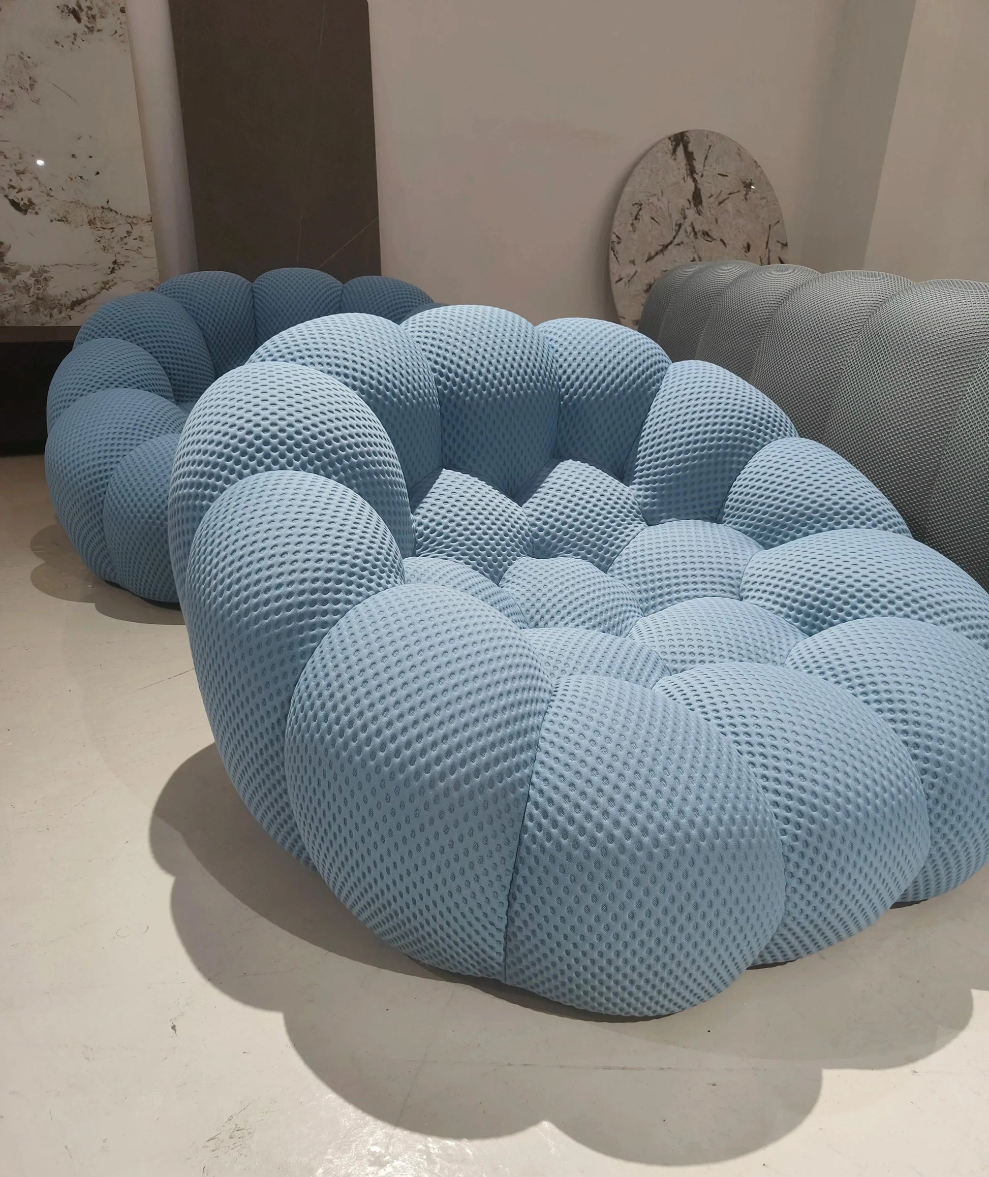 Modular Curved Cloud Sofa – Contemporary Fabric Sectional Couch Manwatstore