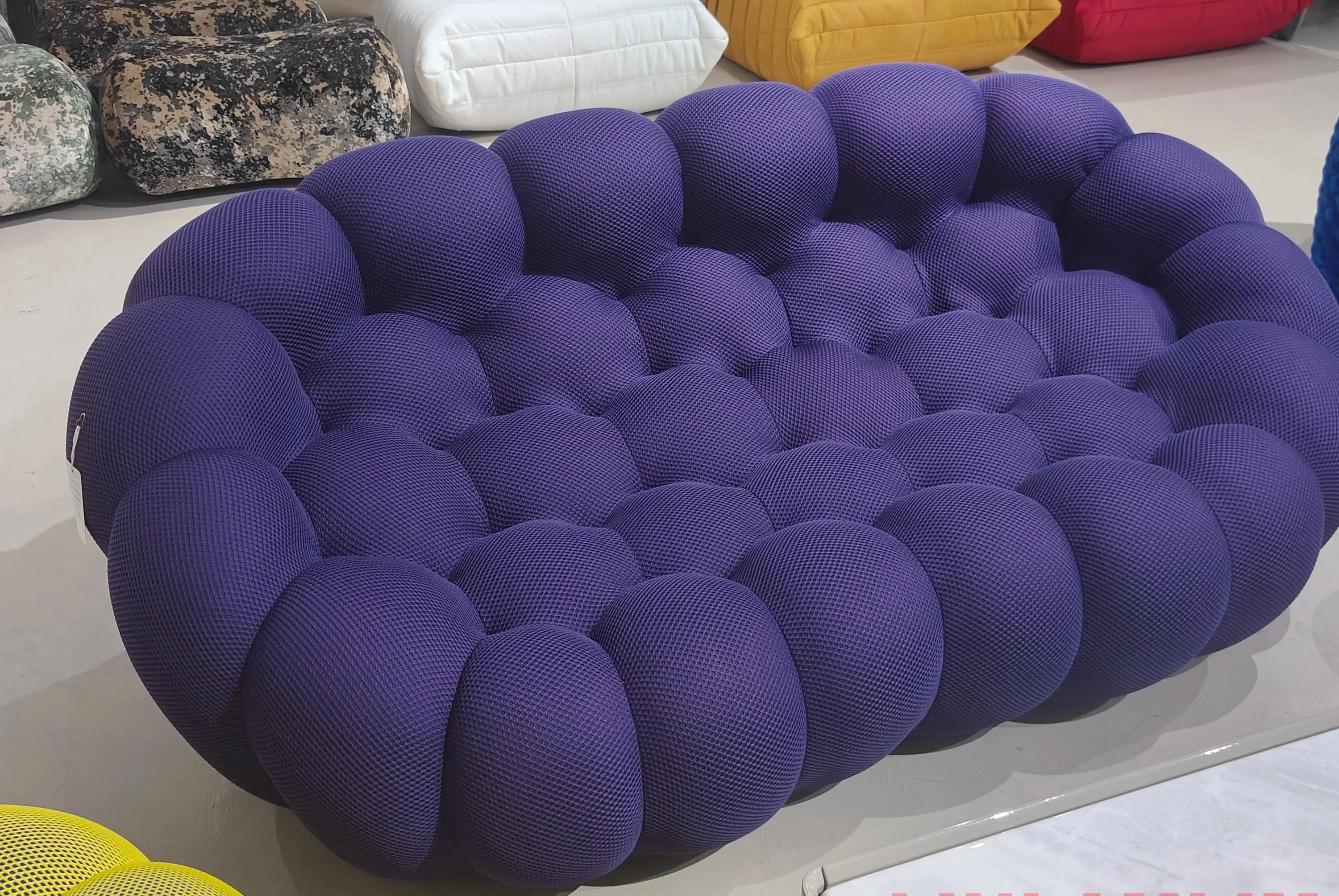 Modular Curved Cloud Sofa – Contemporary Fabric Sectional Couch Manwatstore