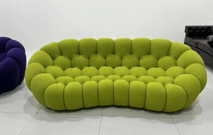 Modular Curved Cloud Sofa – Contemporary Fabric Sectional Couch Manwatstore