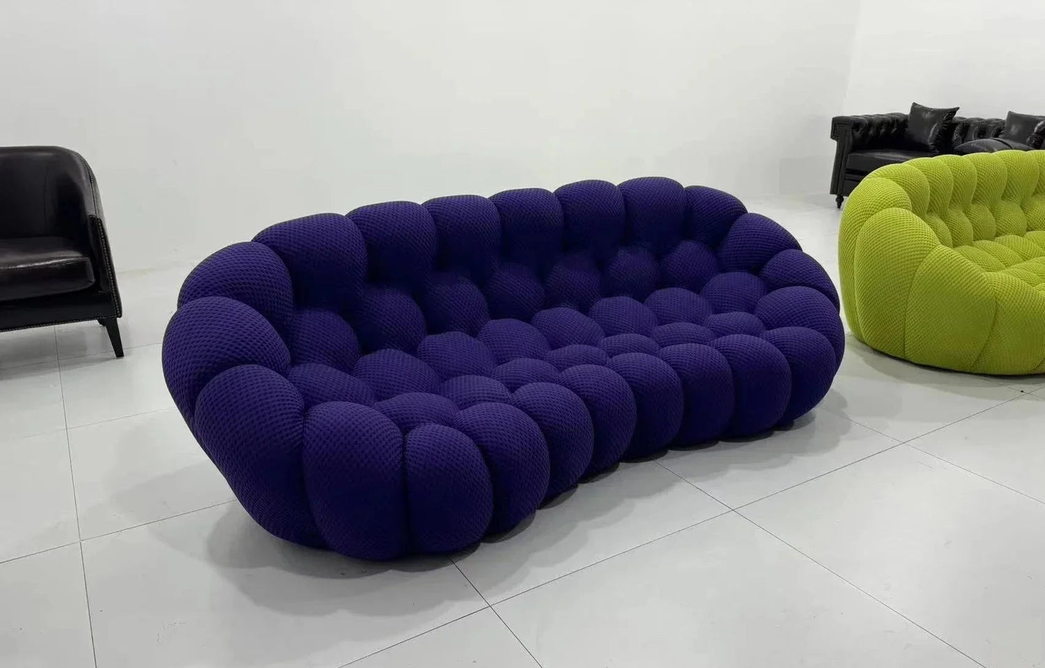 Modular Curved Cloud Sofa – Contemporary Fabric Sectional Couch Manwatstore