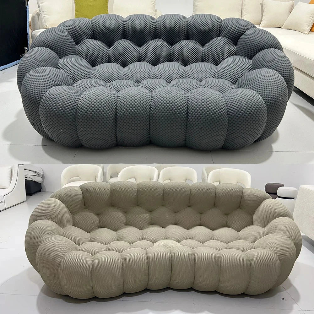 Modular Curved Cloud Sofa – Contemporary Fabric Sectional Couch Manwatstore