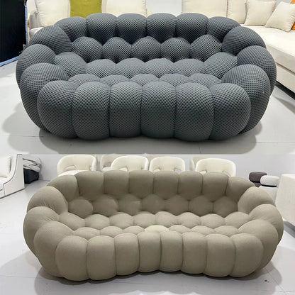 Modular Curved Cloud Sofa – Contemporary Fabric Sectional Couch Manwatstore