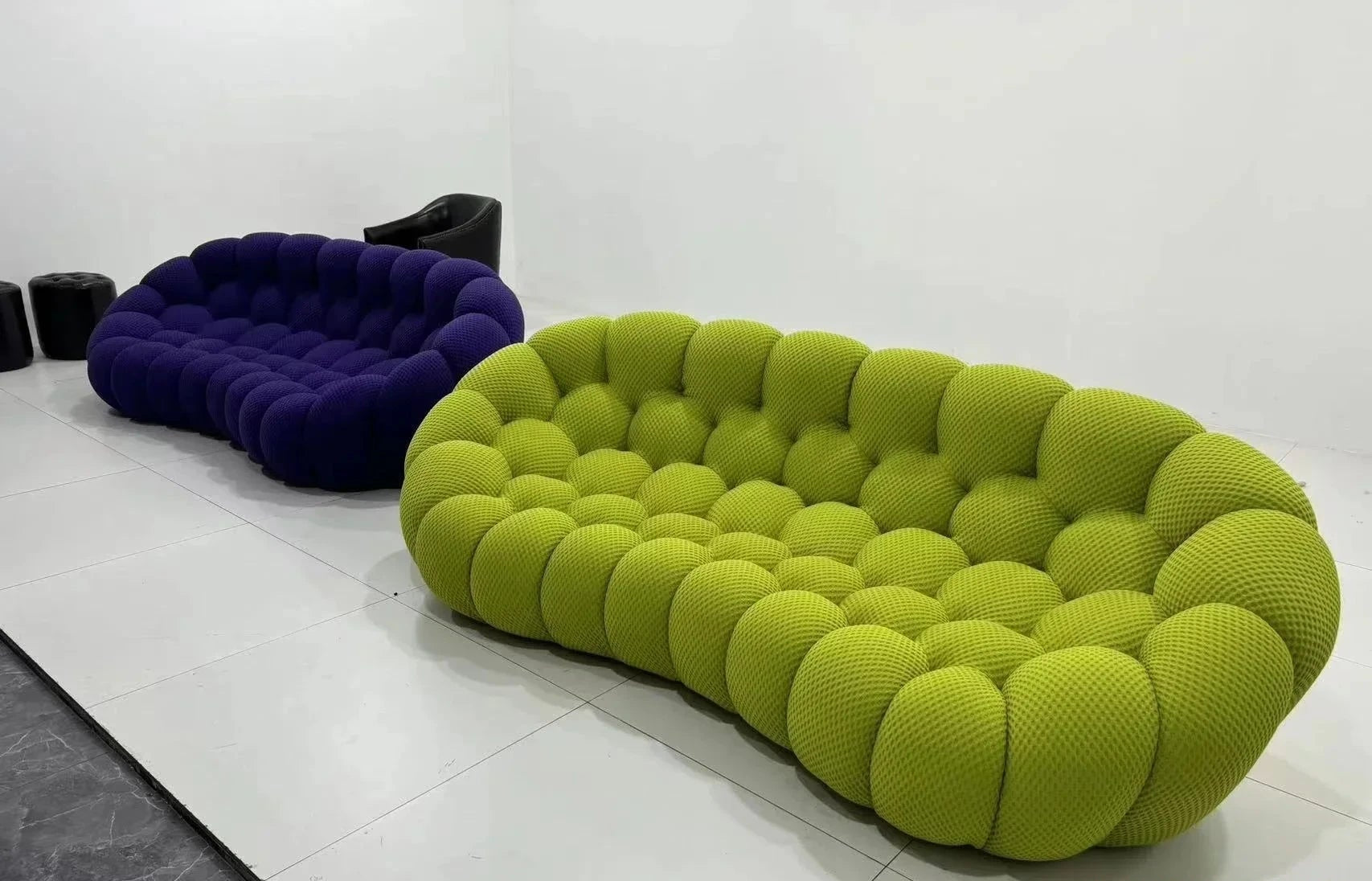 Modular Curved Cloud Sofa – Contemporary Fabric Sectional Couch Manwatstore
