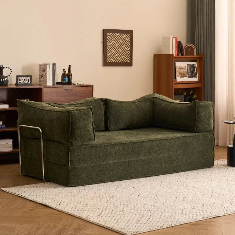 Modular Folding Sofa Bed – Retro Style Compression Lounge Sofa for Living Room &amp; Bedroom Manwatstore