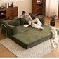 Modular Folding Sofa Bed – Retro Style Compression Lounge Sofa for Living Room & Bedroom Manwatstore