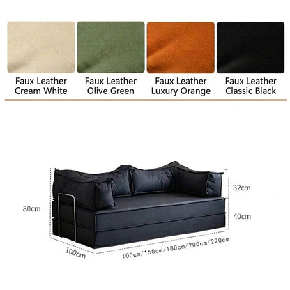 Modular Folding Sofa Bed – Retro Style Compression Lounge Sofa for Living Room &amp; Bedroom Sofa Bed For Livingroom Manwatstore