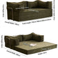Modular Folding Sofa Bed – Retro Style Compression Lounge Sofa for Living Room & Bedroom Sofa Bed For Livingroom Manwatstore