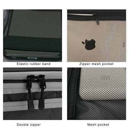 Multi-Layer Electronic Accessories Organiser Bag – Large Capacity Travel Cable &amp; iPad Storage Case Manwatstore