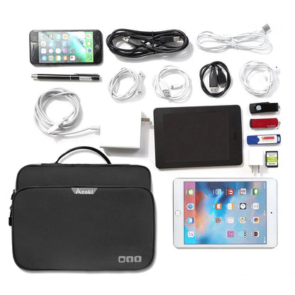 Multi-Layer Electronic Accessories Organiser Bag – Large Capacity Travel Cable &amp; iPad Storage Case Manwatstore
