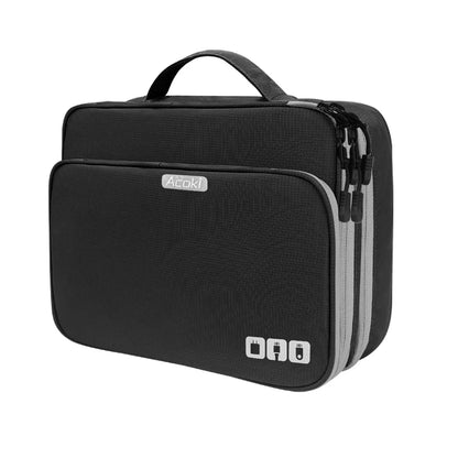 Multi-Layer Electronic Accessories Organiser Bag – Large Capacity Travel Cable &amp; iPad Storage Case Manwatstore