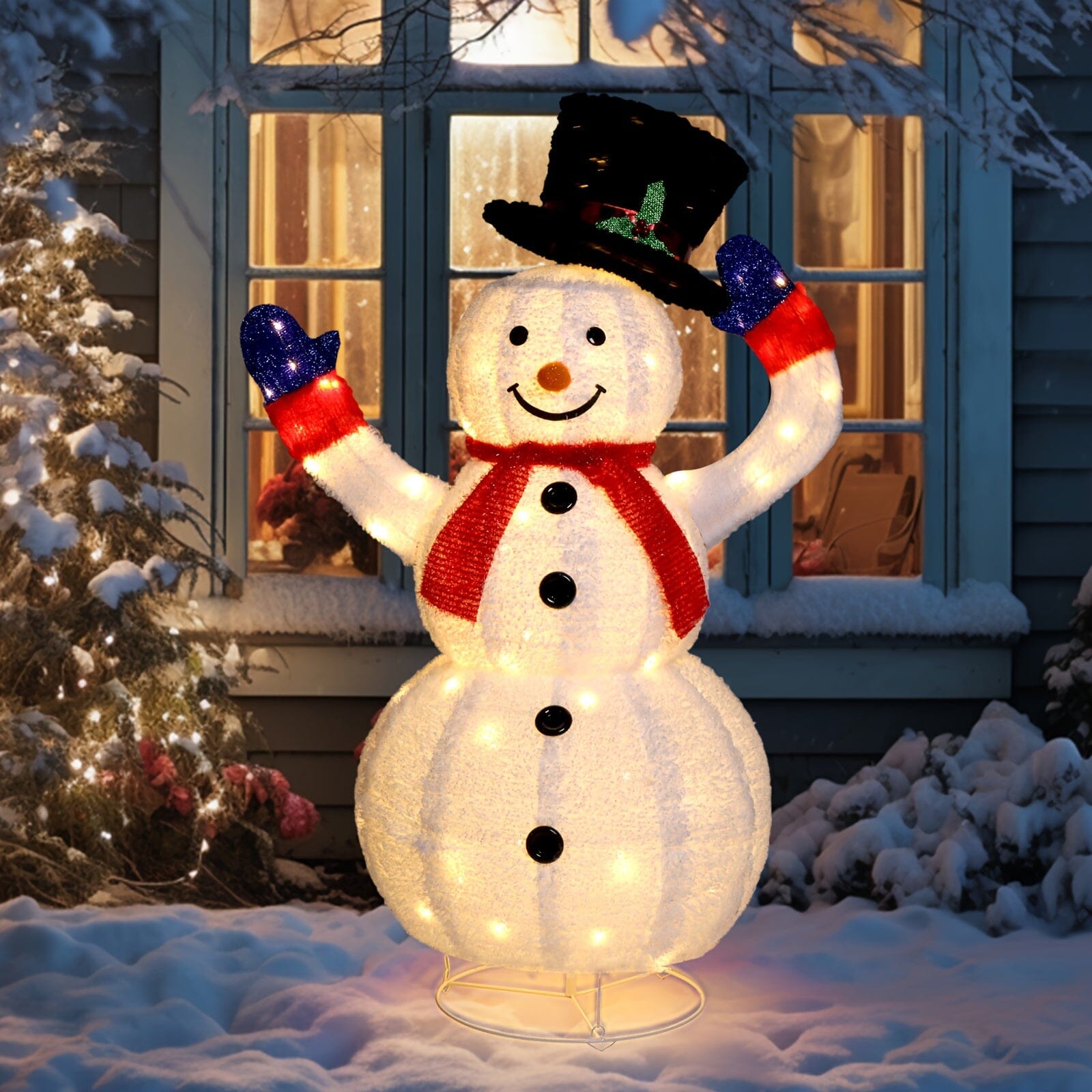 Multi-style Christmas Lights Snowman 2024 Hot Model Choose From A Wide Range Of Styles., Winter Decor, Party Lights, Snowman Design, Sturdy Design, Weatherresistant Decor, Christmas Ornaments, Festive Snowman, Christmas Enthu Manwatstore