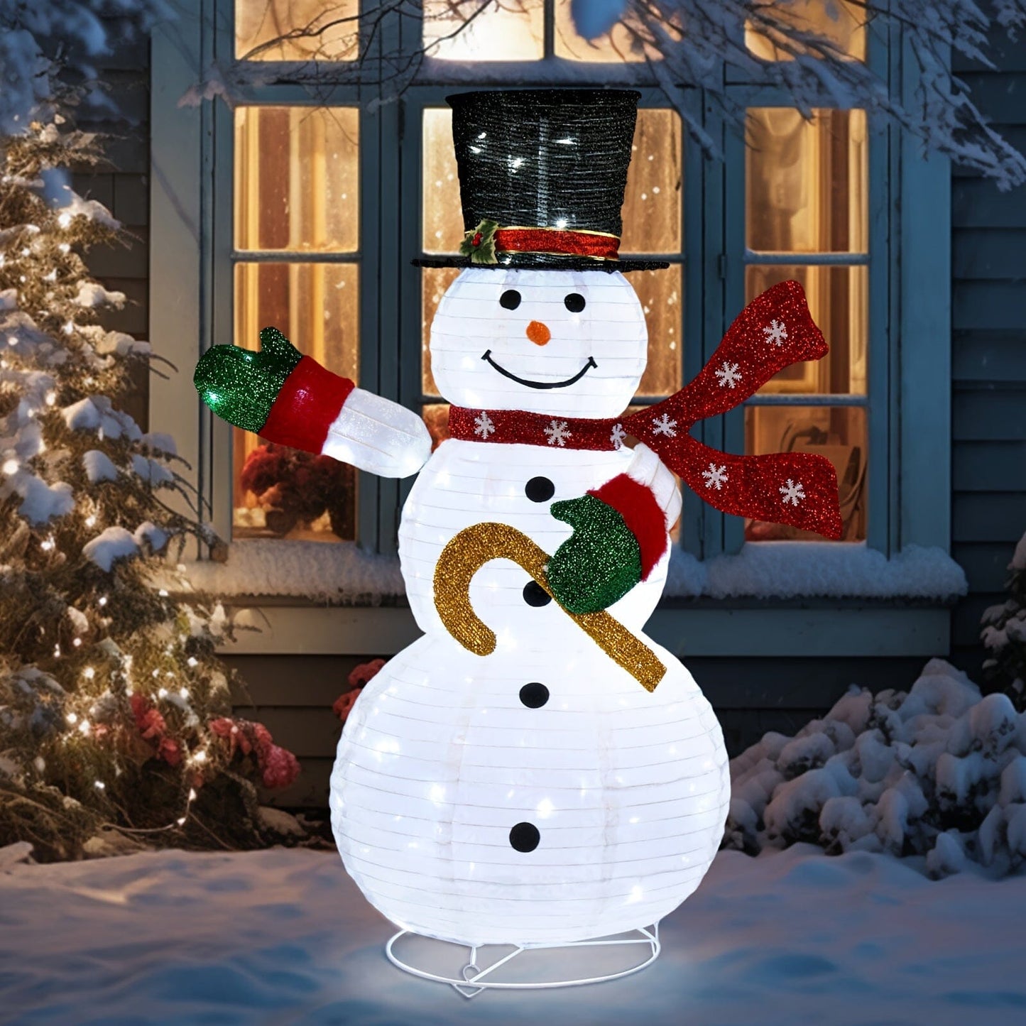 Multi-style Christmas Lights Snowman 2024 Hot Model Choose From A Wide Range Of Styles., Winter Decor, Party Lights, Snowman Design, Sturdy Design, Weatherresistant Decor, Christmas Ornaments, Festive Snowman, Christmas Enthu Manwatstore