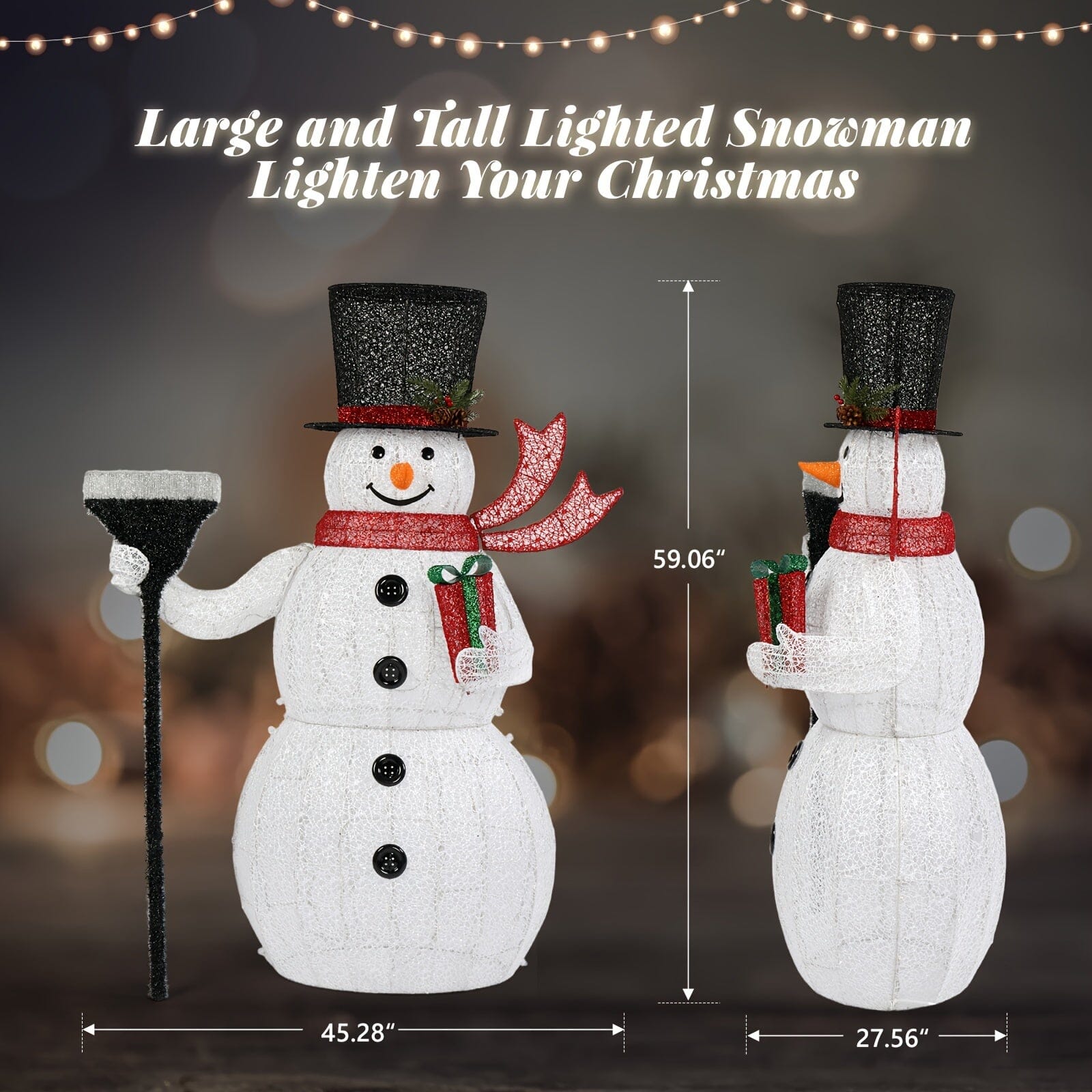 Multi-style Christmas Lights Snowman 2024 Hot Model Choose From A Wide Range Of Styles., Winter Decor, Party Lights, Snowman Design, Sturdy Design, Weatherresistant Decor, Christmas Ornaments, Festive Snowman, Christmas Enthu Manwatstore