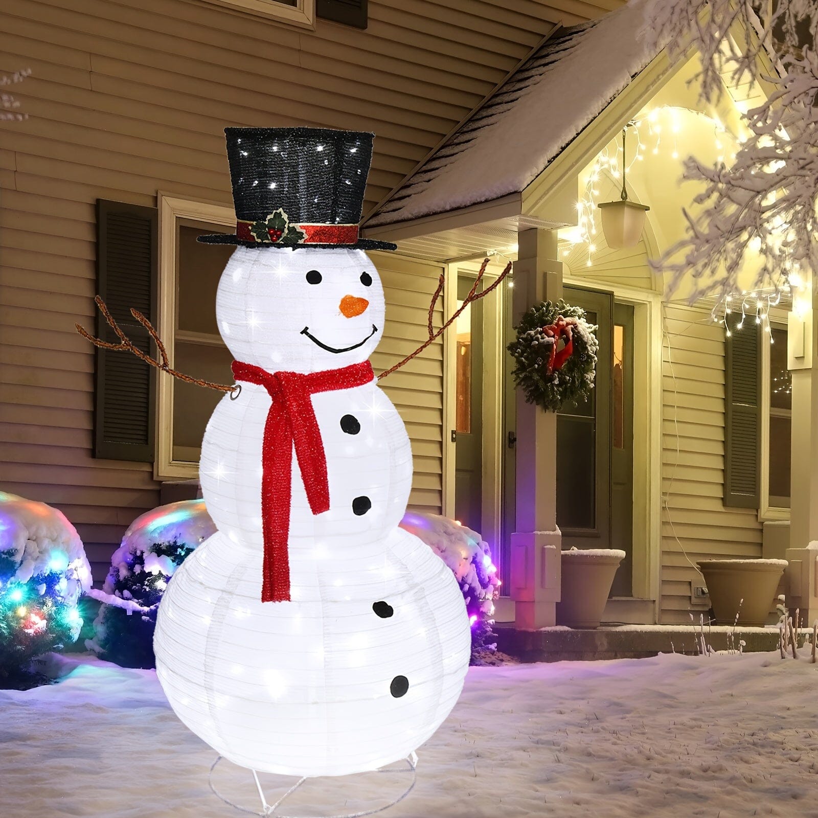 Multi-style Christmas Lights Snowman 2024 Hot Model Choose From A Wide Range Of Styles., Winter Decor, Party Lights, Snowman Design, Sturdy Design, Weatherresistant Decor, Christmas Ornaments, Festive Snowman, Christmas Enthu Manwatstore
