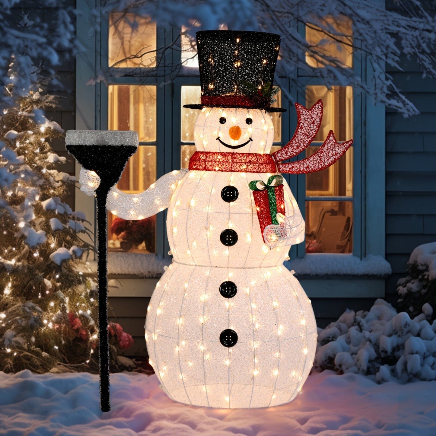 Multi-style Christmas Lights Snowman 2024 Hot Model Choose From A Wide Range Of Styles., Winter Decor, Party Lights, Snowman Design, Sturdy Design, Weatherresistant Decor, Christmas Ornaments, Festive Snowman, Christmas Enthu Manwatstore