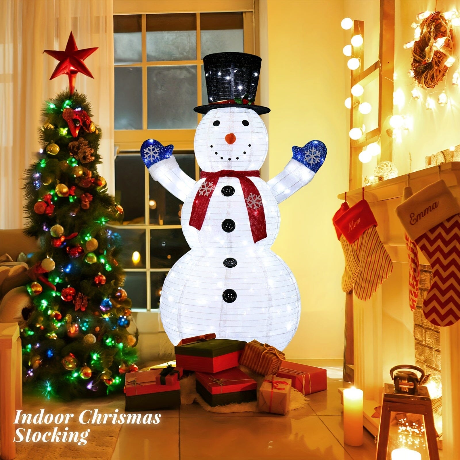 Multi-style Christmas Lights Snowman 2024 Hot Model Choose From A Wide Range Of Styles., Winter Decor, Party Lights, Snowman Design, Sturdy Design, Weatherresistant Decor, Christmas Ornaments, Festive Snowman, Christmas Enthu Manwatstore