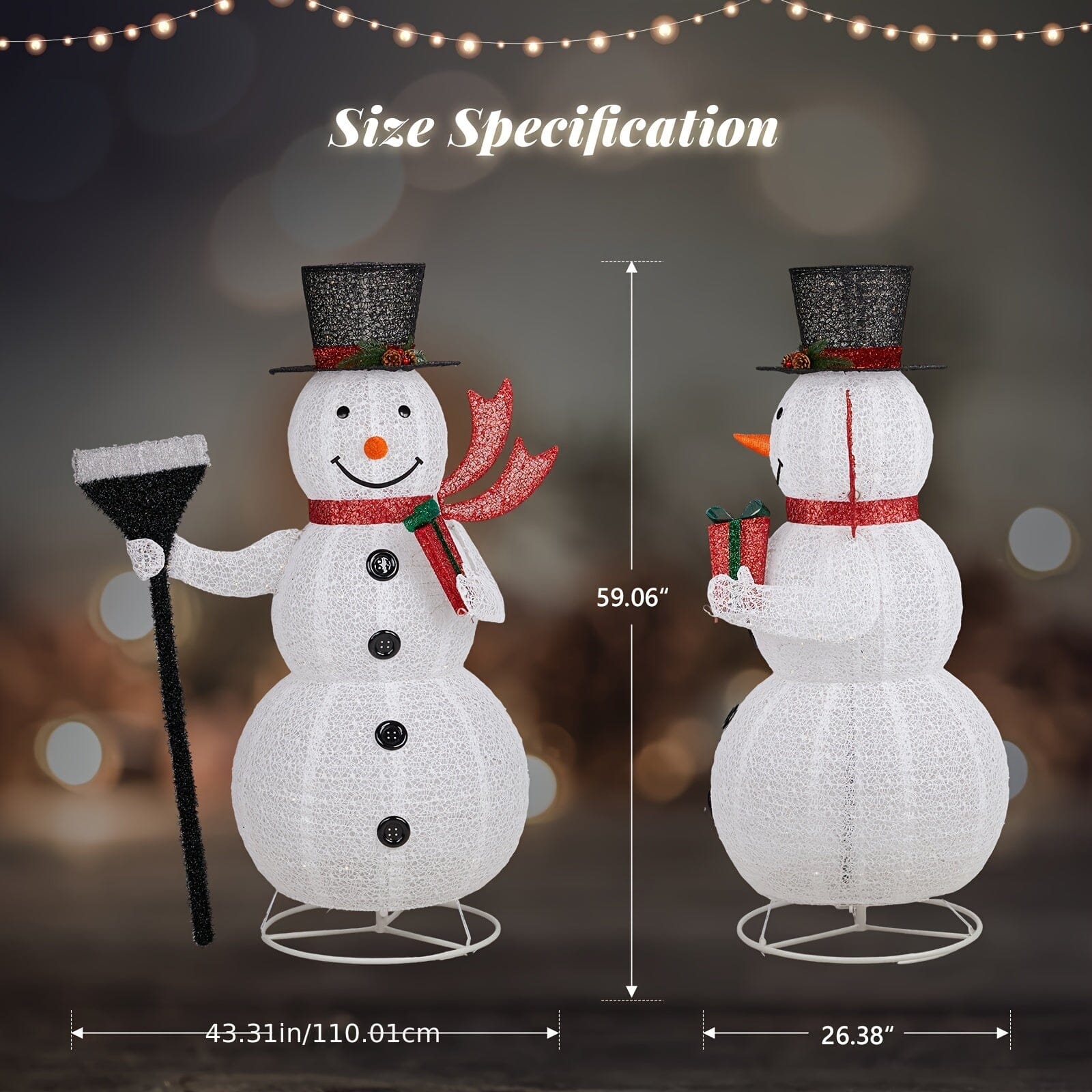 Multi-style Christmas Lights Snowman 2024 Hot Model Choose From A Wide Range Of Styles., Winter Decor, Party Lights, Snowman Design, Sturdy Design, Weatherresistant Decor, Christmas Ornaments, Festive Snowman, Christmas Enthu Manwatstore