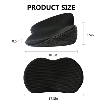 Multifunctional Car Seat Cushion Universal Memory Lumbar Pillow Support Driver Breathable Relief Comfort Chair Car Seat Pad 0 Manwatstore
