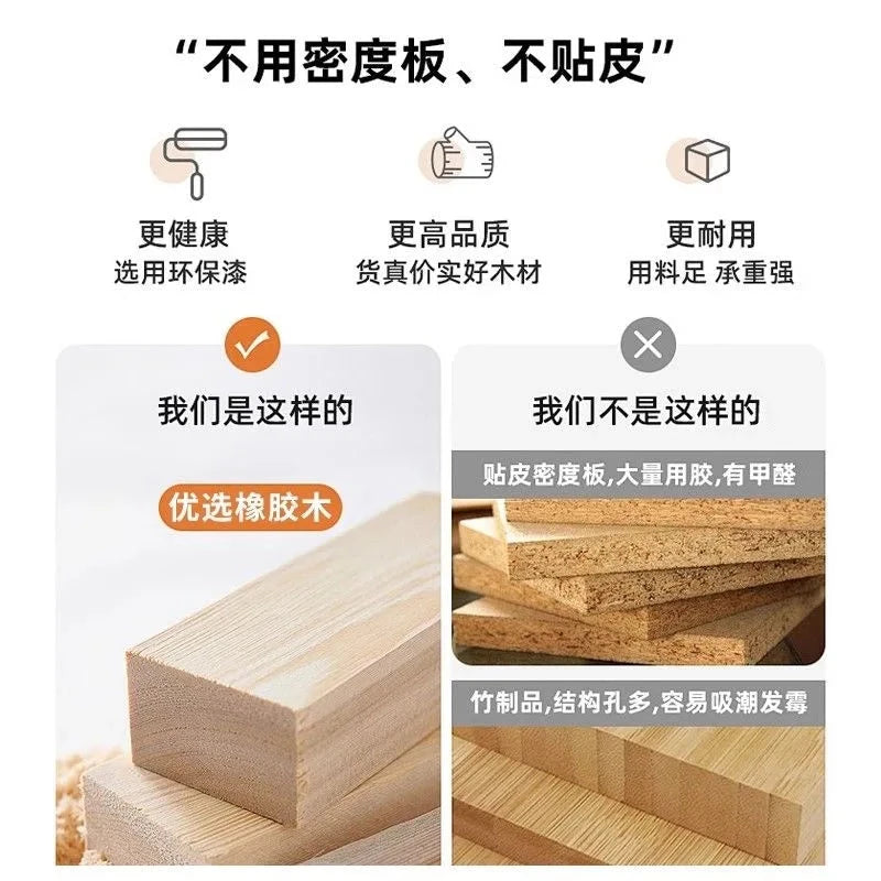 Multifunctional Solid Wood Folding Sofa Bed - Living Room Single Double Foldable Sofa 85/105/125 Cm Various Sizes Available Manwatstore