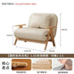 Multifunctional Solid Wood Folding Sofa Bed - Living Room Single Double Foldable Sofa 85/105/125 Cm Various Sizes Available Manwatstore
