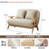 Multifunctional Solid Wood Folding Sofa Bed - Living Room Single Double Foldable Sofa 85/105/125 Cm Various Sizes Available Manwatstore