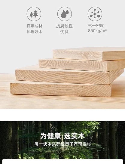 Multifunctional Solid Wood Folding Sofa Bed - Living Room Single Double Foldable Sofa 85/105/125 Cm Various Sizes Available Manwatstore