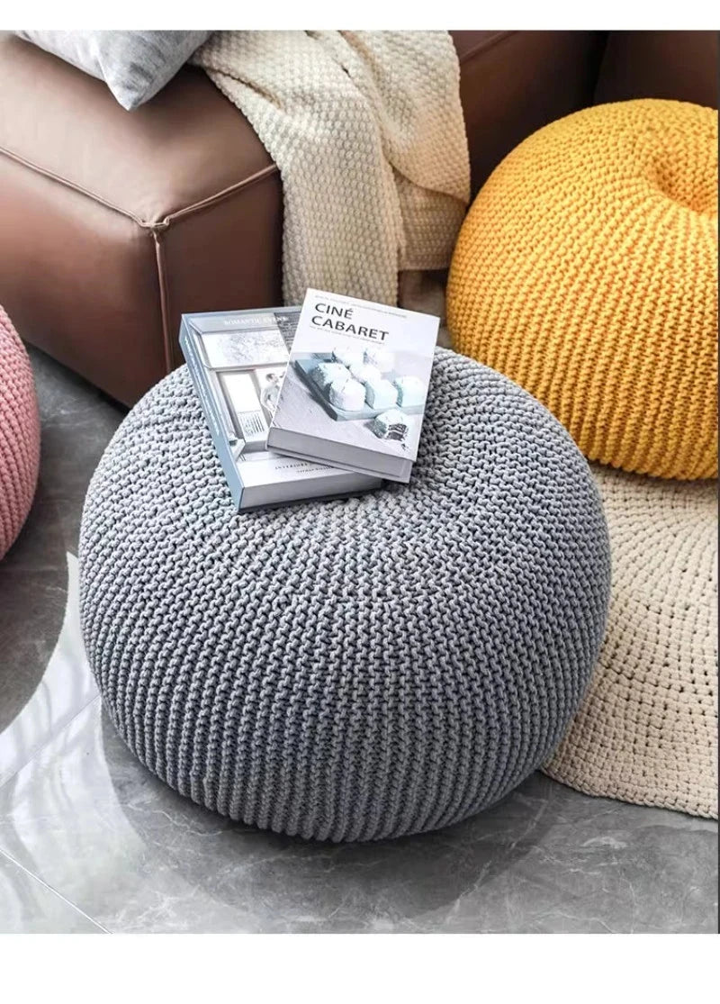 Nordic Cotton Bean Bag Sofas Single Weaving Lazy Tatami Living Room 1-person Upholstered Sofa Comfortable Living Room Furniture Manwatstore
