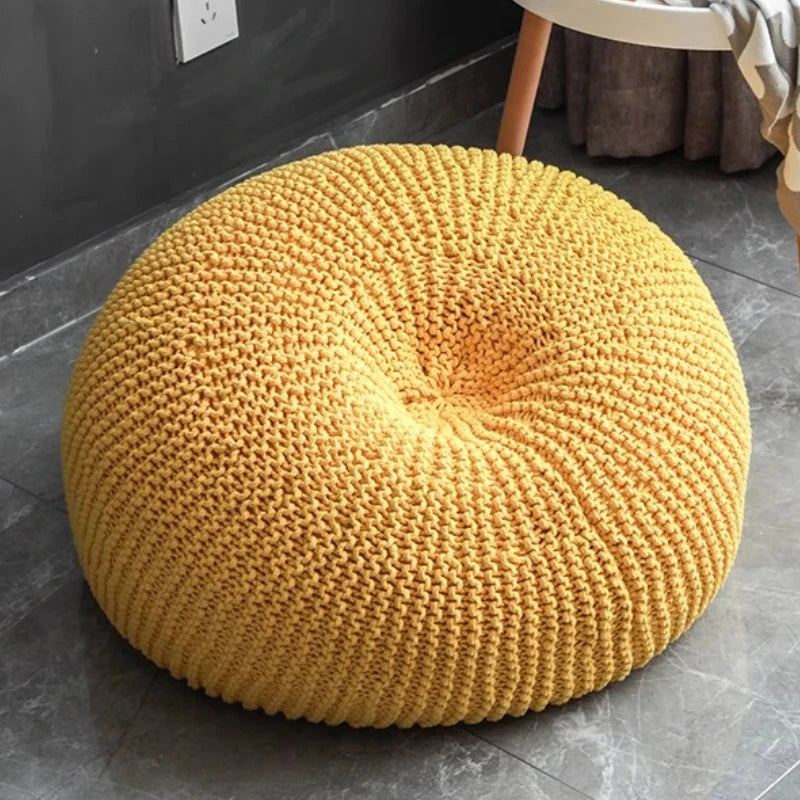 Nordic Cotton Bean Bag Sofas Single Weaving Lazy Tatami Living Room 1-person Upholstered Sofa Comfortable Living Room Furniture Manwatstore
