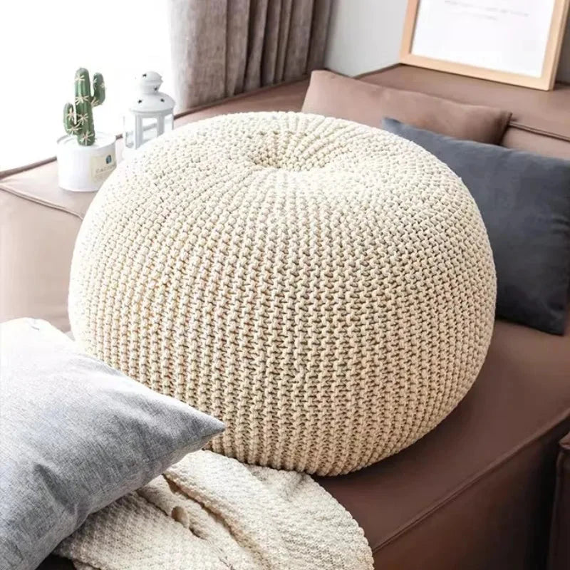 Nordic Cotton Bean Bag Sofas Single Weaving Lazy Tatami Living Room 1-person Upholstered Sofa Comfortable Living Room Furniture Manwatstore