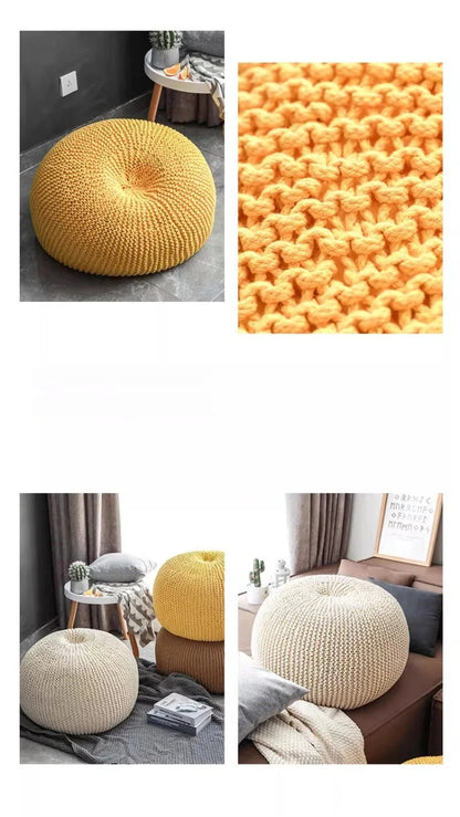 Nordic Cotton Bean Bag Sofas Single Weaving Lazy Tatami Living Room 1-person Upholstered Sofa Comfortable Living Room Furniture Manwatstore
