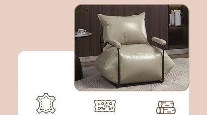Nordic Lazy Sofa Chaise Lounge Living Room Luxury Rest Bean Bag Chaise Lounge Balcony Waterproof Wear-resistant Home Furniture Manwatstore